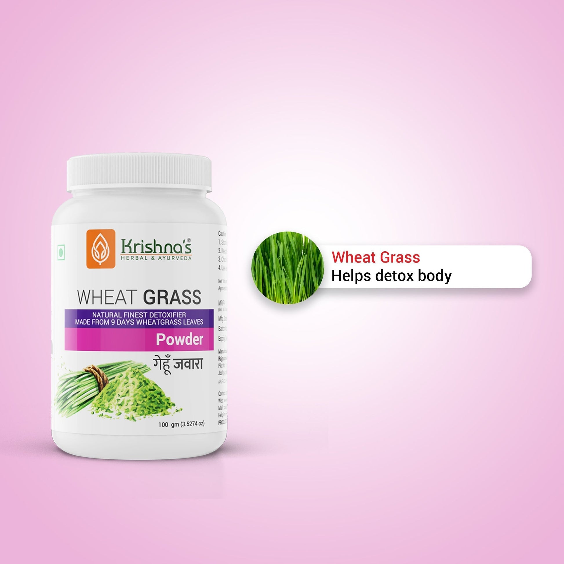 Krishna'S Herbal & Ayurveda Wheatgrass Powder 