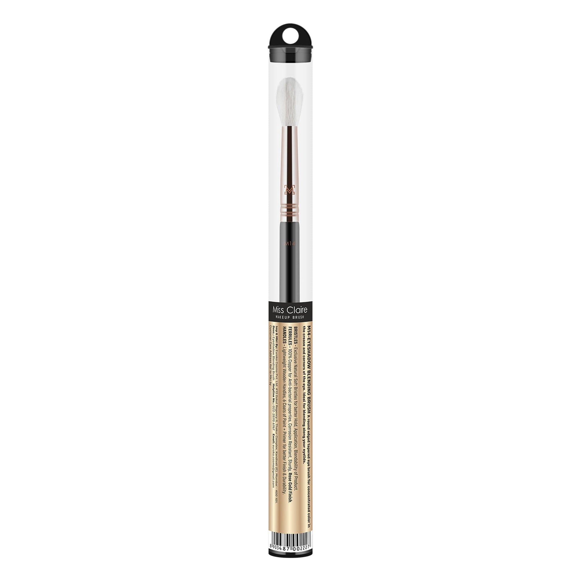 Miss Claire M14 - Eyeshadow Blending Brush - Rose Gold