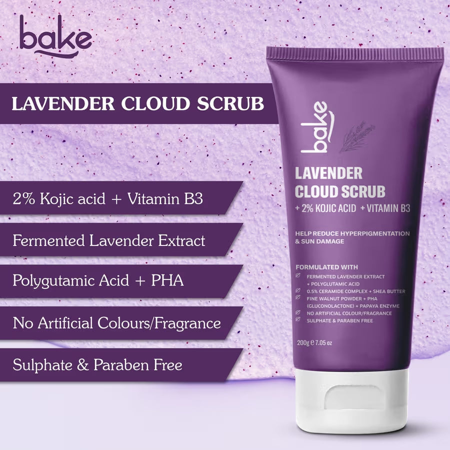 Bake 2% Kojic Acid Lavender Smoothie Body Scrub  Grab2Buy Bake Grab2Buy
