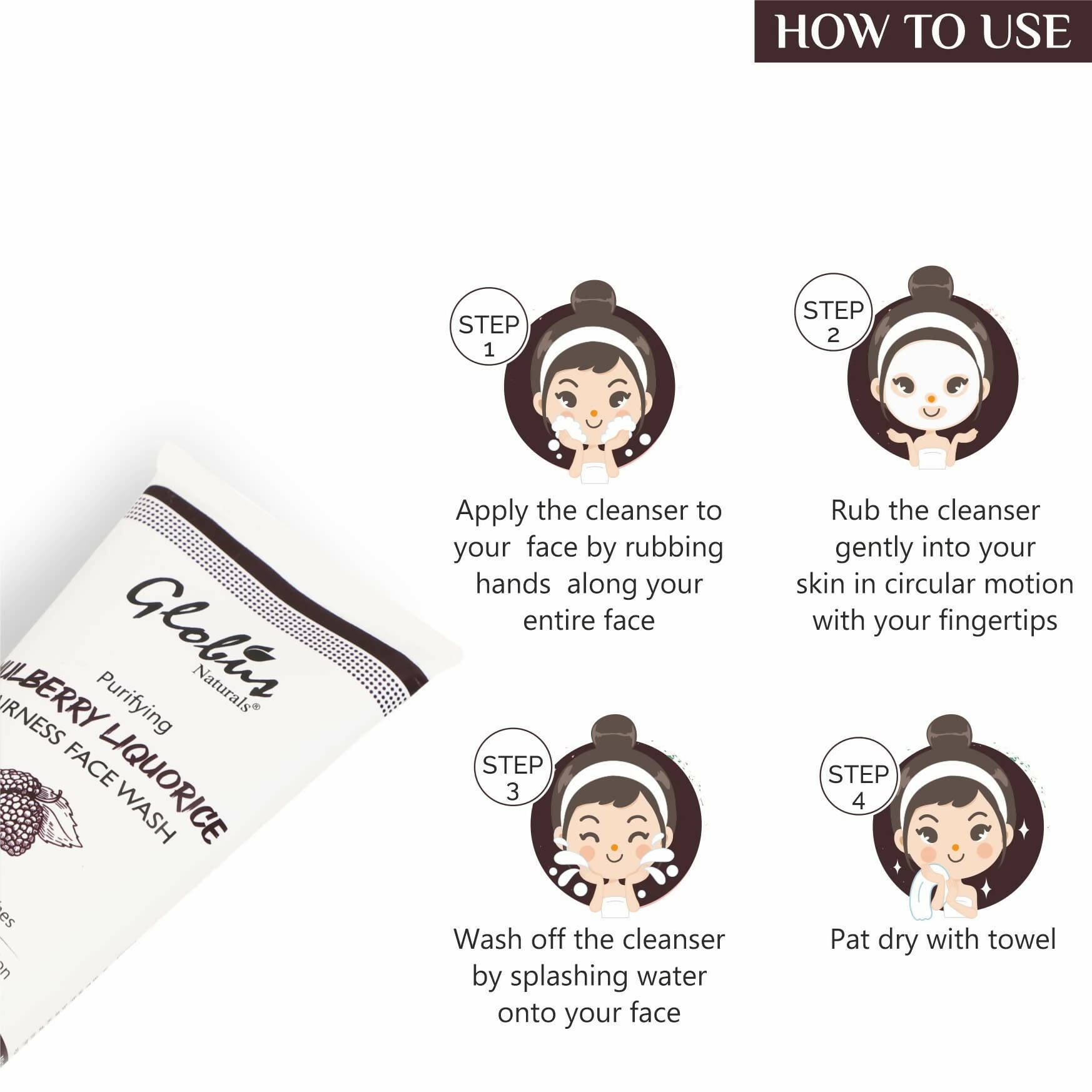 Globus Naturals Mulberry Liquorice Fairness Face Wash - Grab2buy