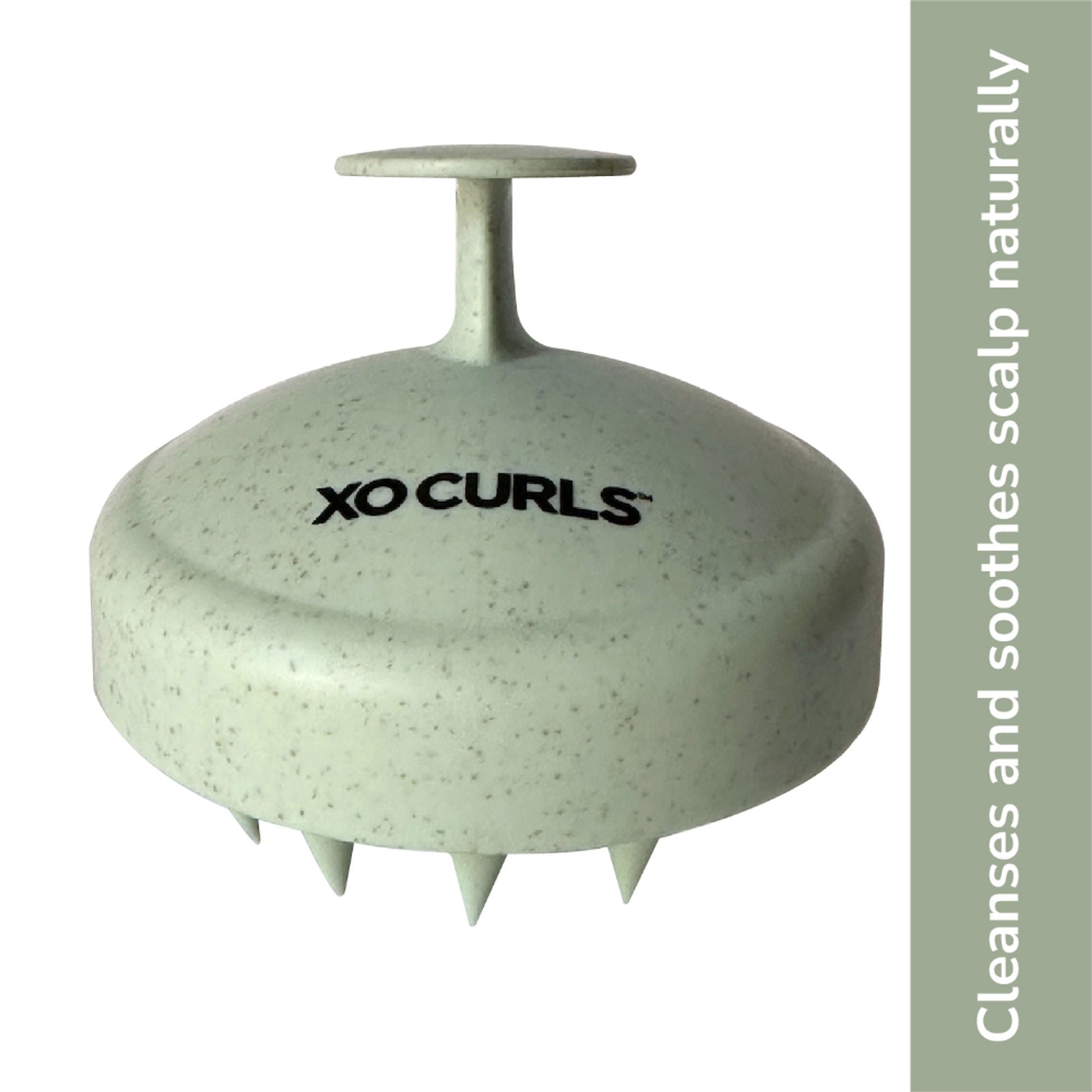 XO Curls Scalp Massaging Shampoo brush - Green  Grab2Buy XO Curls Grab2Buy