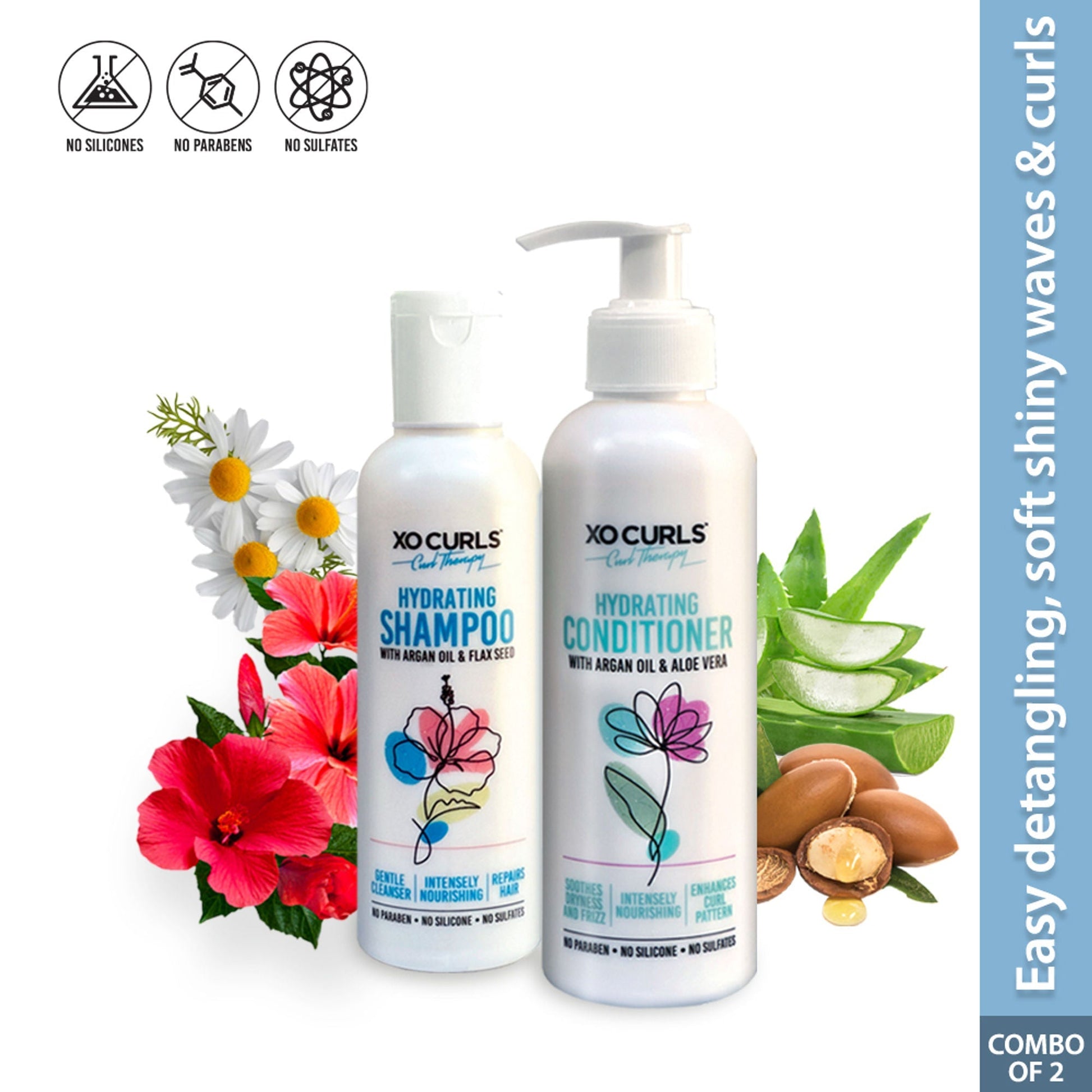 XO Curls Shampoo & Conditioner Combo  Grab2Buy XO Curls Grab2Buy