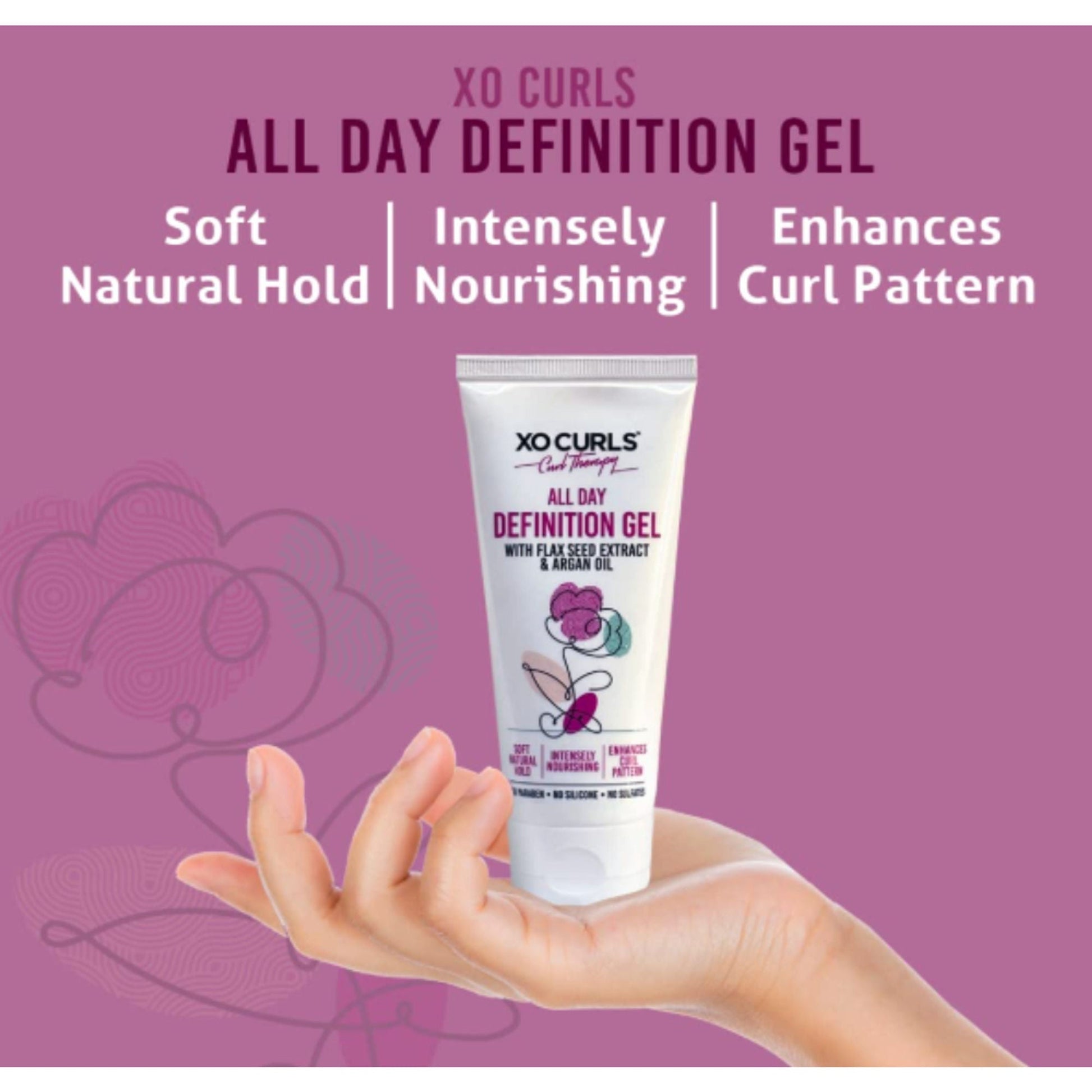 XO Curls All Day Definition Gel & Leave-In Conditioner Combo  Grab2Buy XO Curls Grab2Buy
