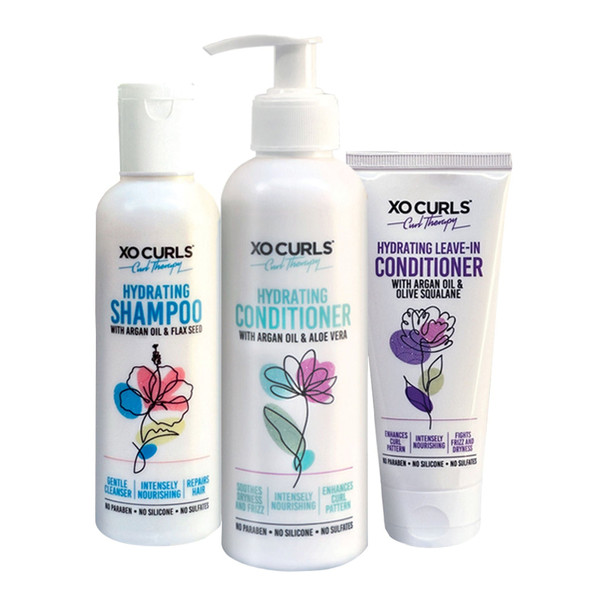 XO Curls Shampoo, Conditioner & Leave-In Conditioner Combo  Grab2Buy XO Curls Grab2Buy