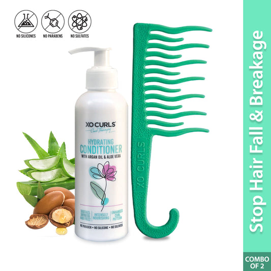 XO Curls Comb & Conditioner Combo  Grab2Buy XO Curls Grab2Buy