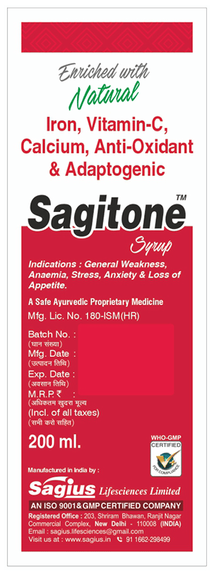 Sagius Sagitone Syrup 