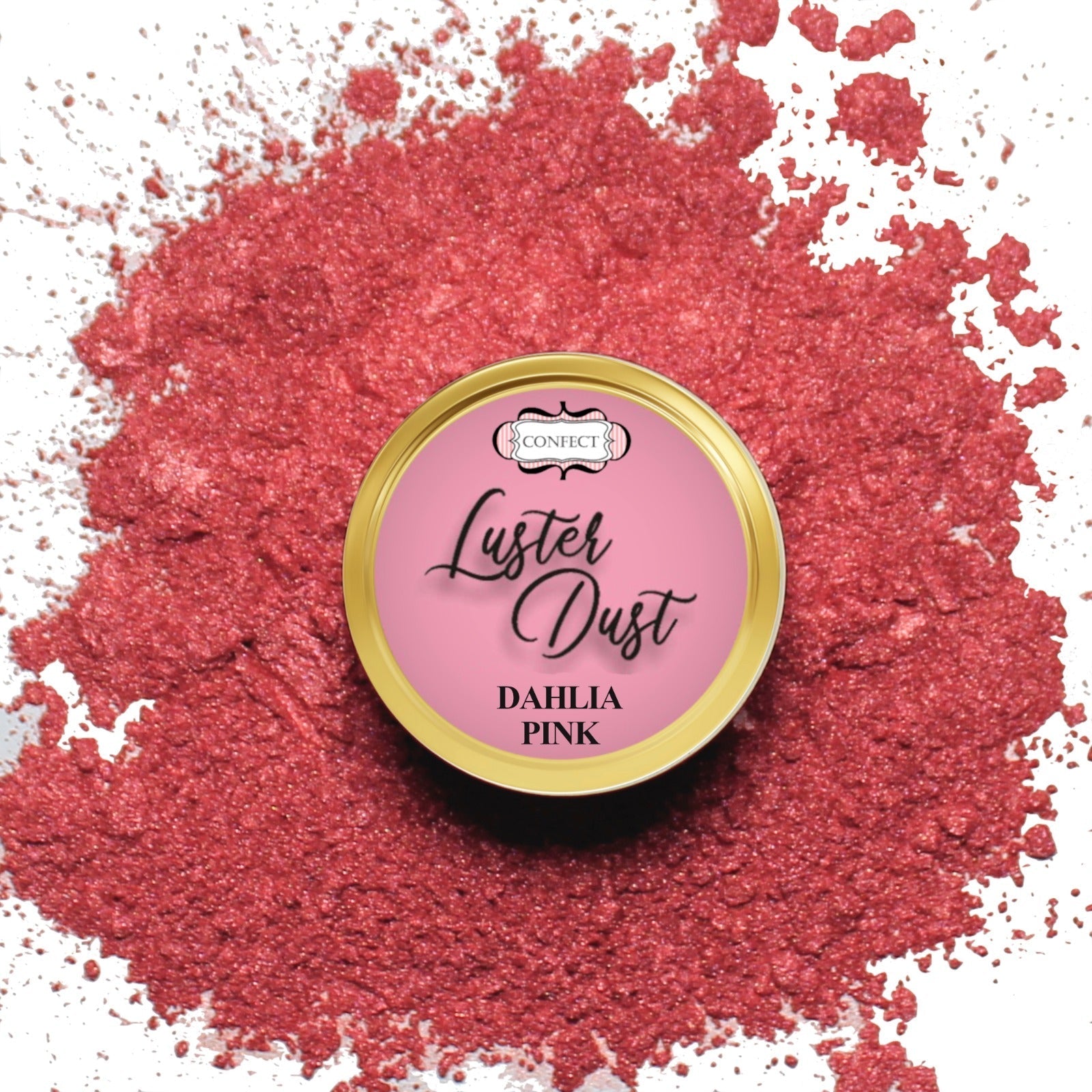 Confect Edible Luster Dust – Pack of 5 | Pink, Yellow, Green, Blue, Purple |