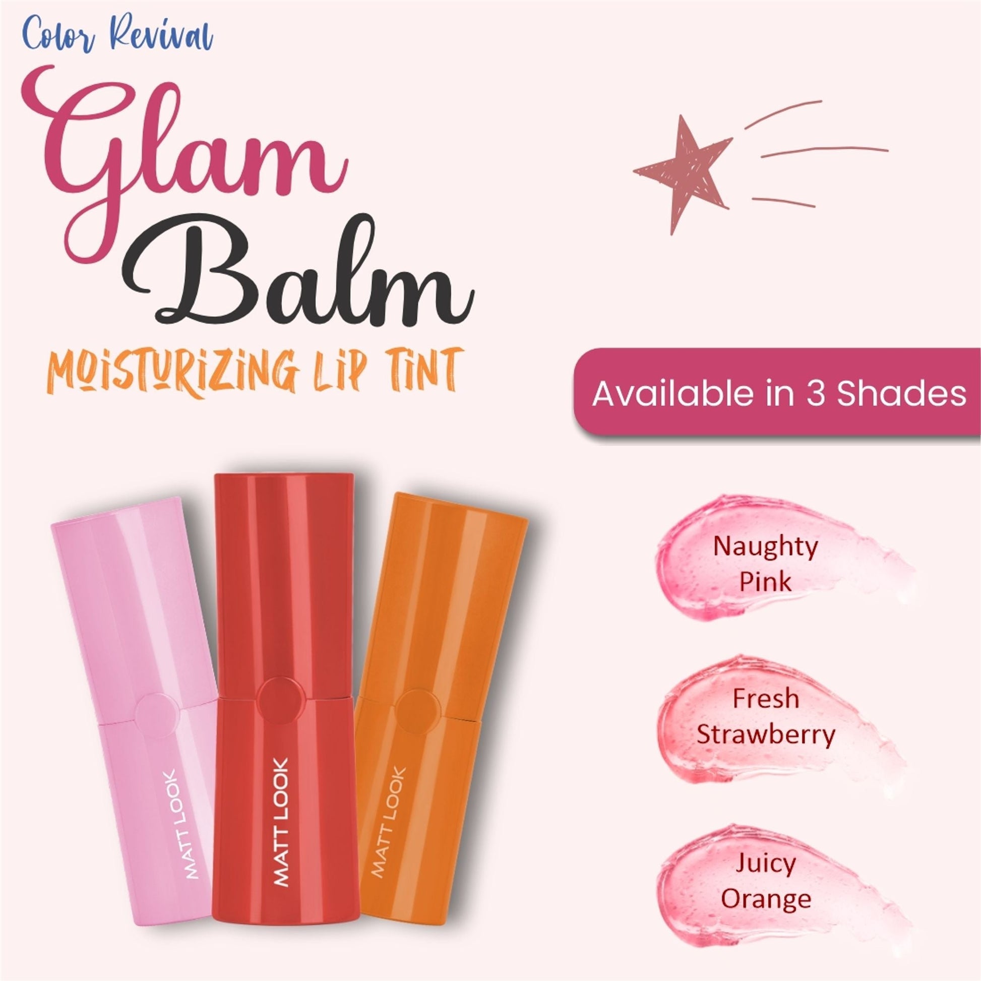 Matt Look Color Revival Glam Balm Moisturizing Lip Tint 
