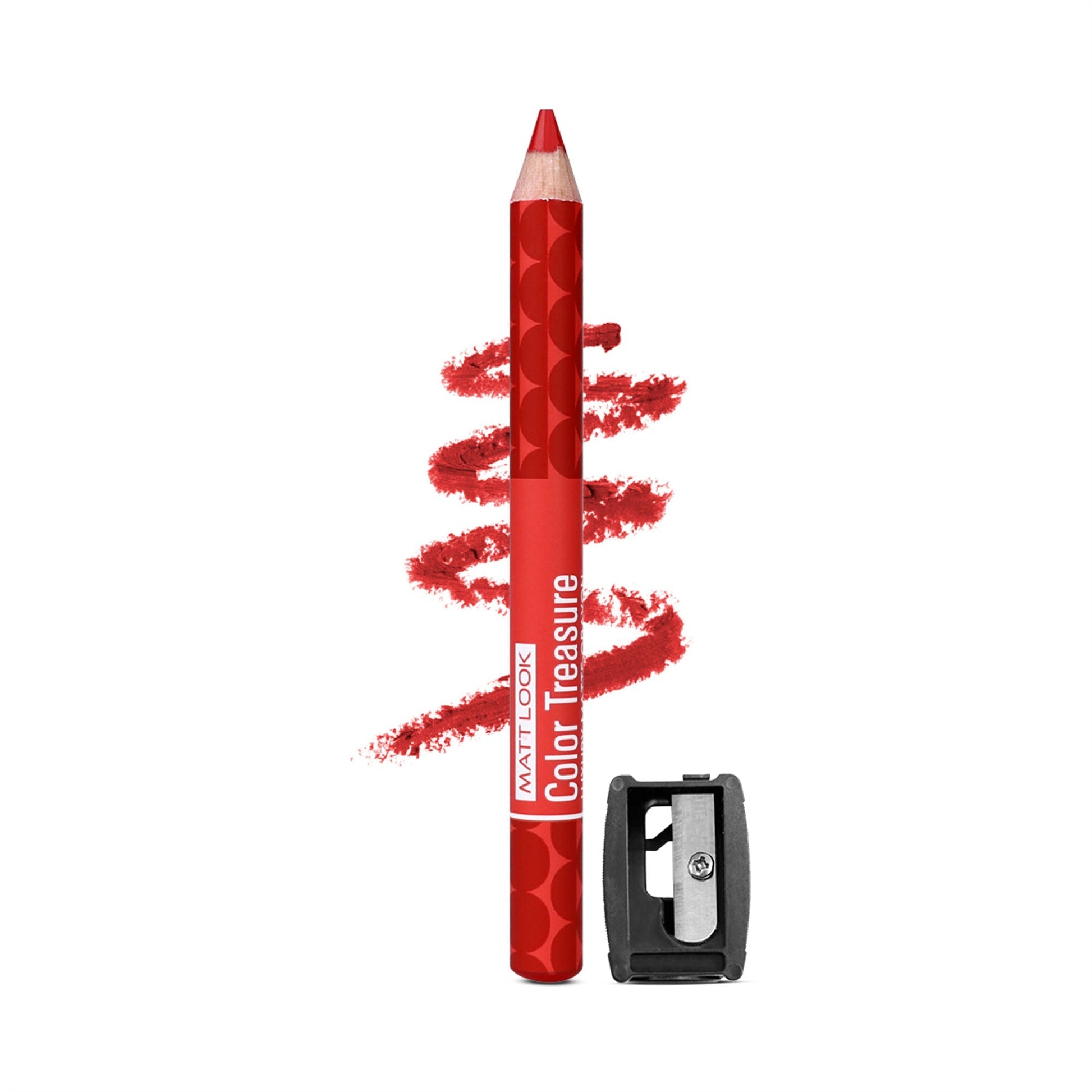 Matt Look Color Treasure Luxury Matte Lip Pencil Crayon - 01 Perfect Red 