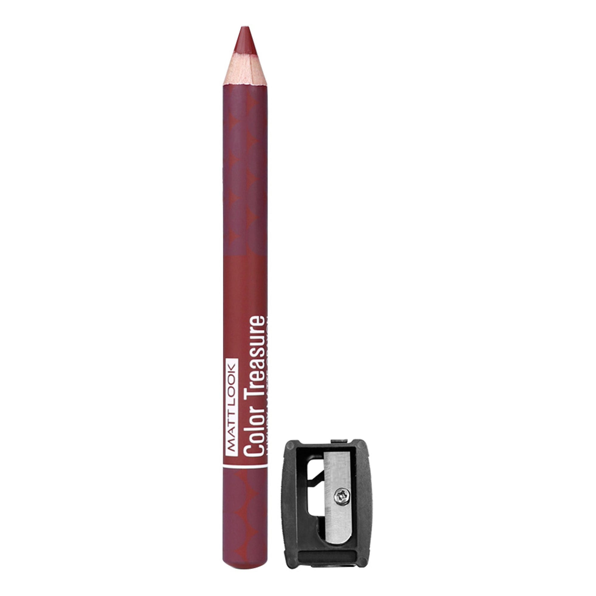 Matt Look Color Treasure Luxury Matte Lip Pencil Crayon - 04 Loveable Wine 