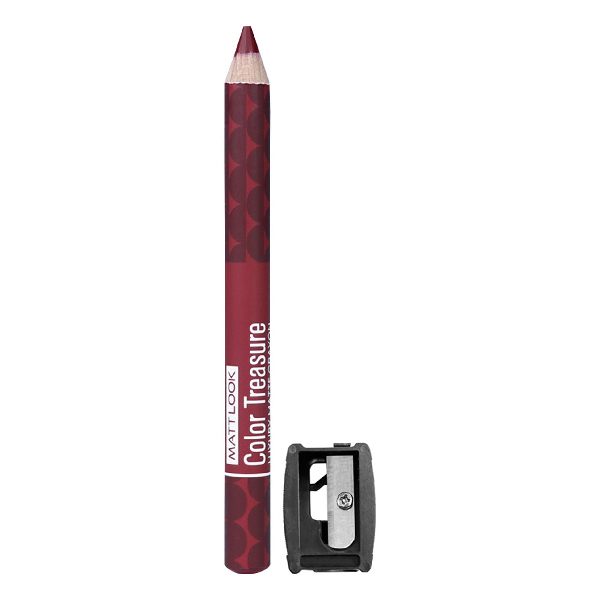 Matt Look Color Treasure Luxury Matte Lip Pencil Crayon - 07 Crazy Wine 