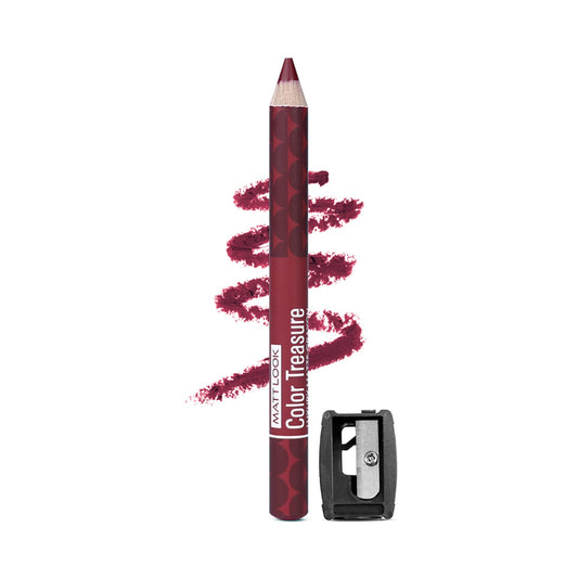 Matt Look Color Treasure Luxury Matte Lip Pencil Crayon - 07 Crazy Wine 