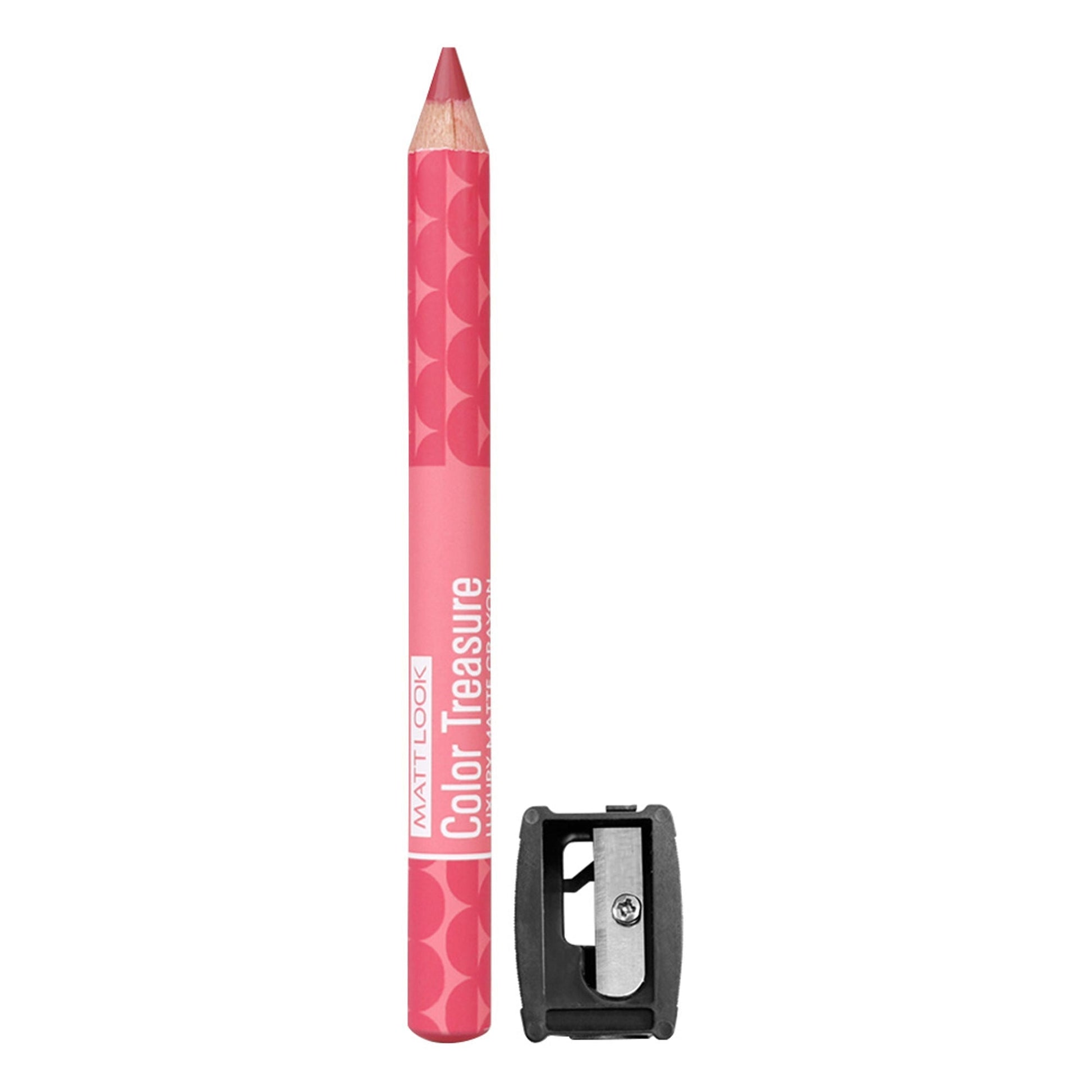 Matt Look Color Treasure Luxury Matte Lip Pencil Crayon - 12 Charming Pink 