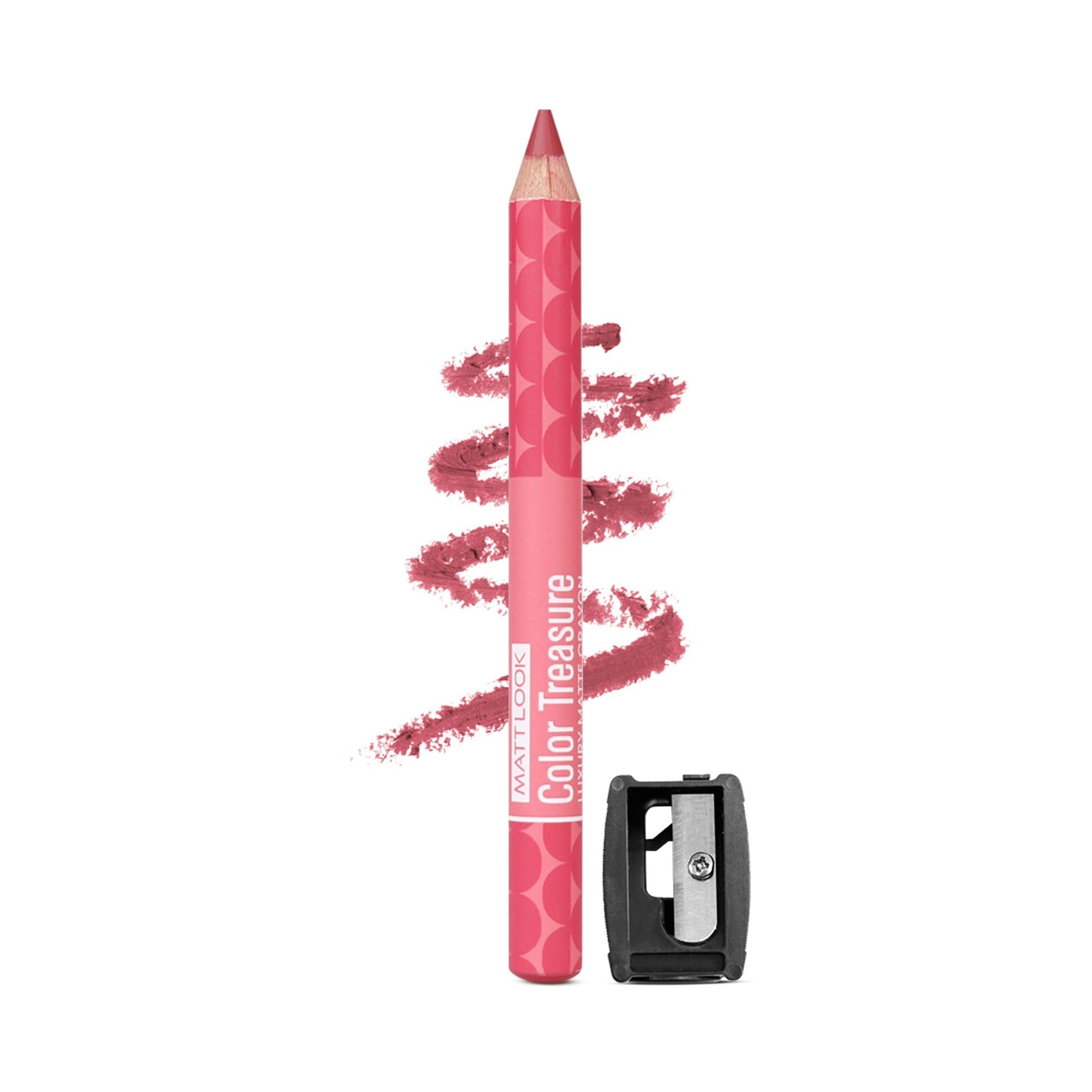 Matt Look Color Treasure Luxury Matte Lip Pencil Crayon - 12 Charming Pink 