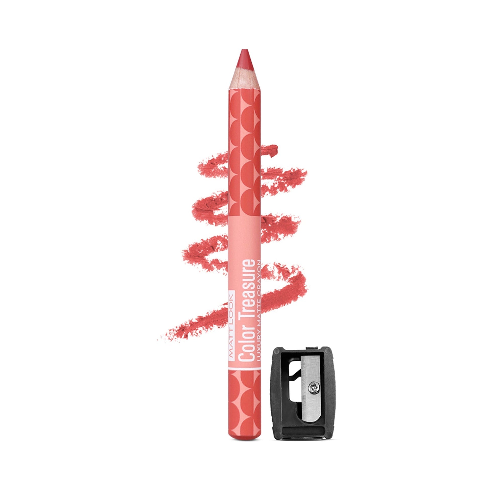 Matt Look Color Treasure Luxury Matte Lip Pencil Crayon - 13 Candy Peach 