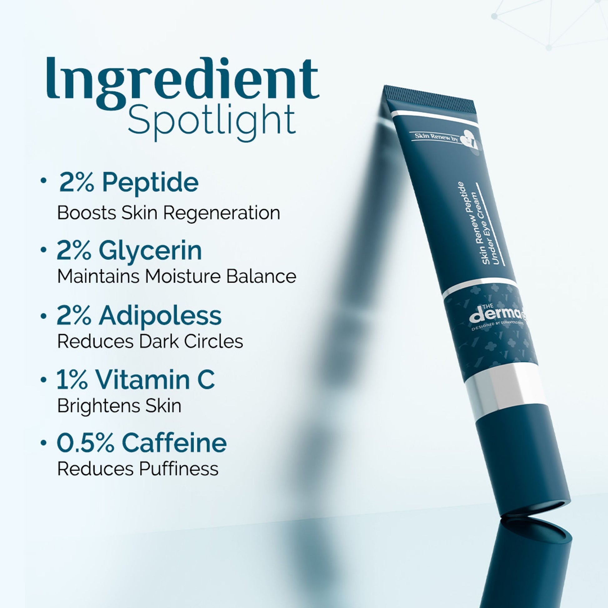 The Derma Co Dr. V Skin Renew Skin Renew Peptide Under Eye Cream  Grab2Buy The Derma Co Grab2Buy
