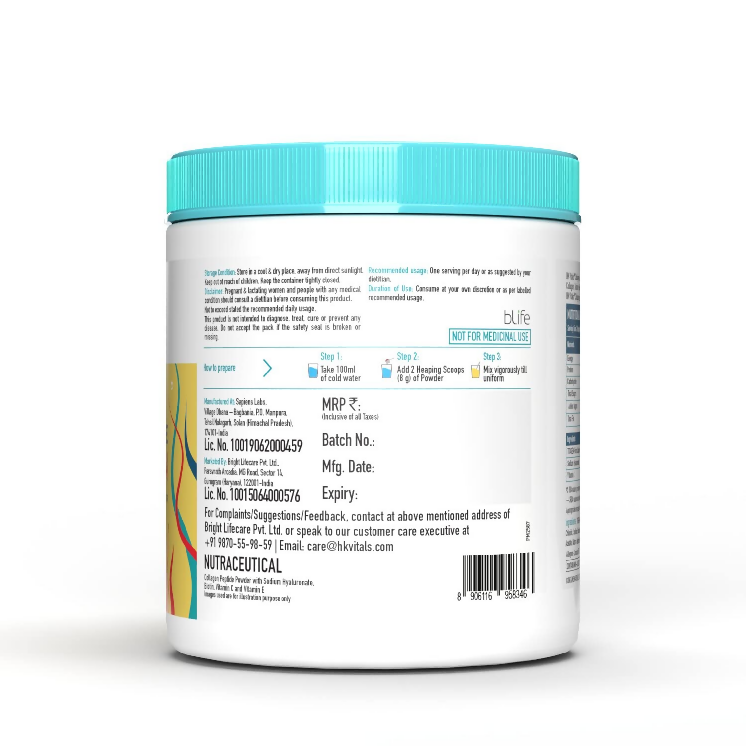 HK Vitals Skin Radiance Collagen Powder - Mango 