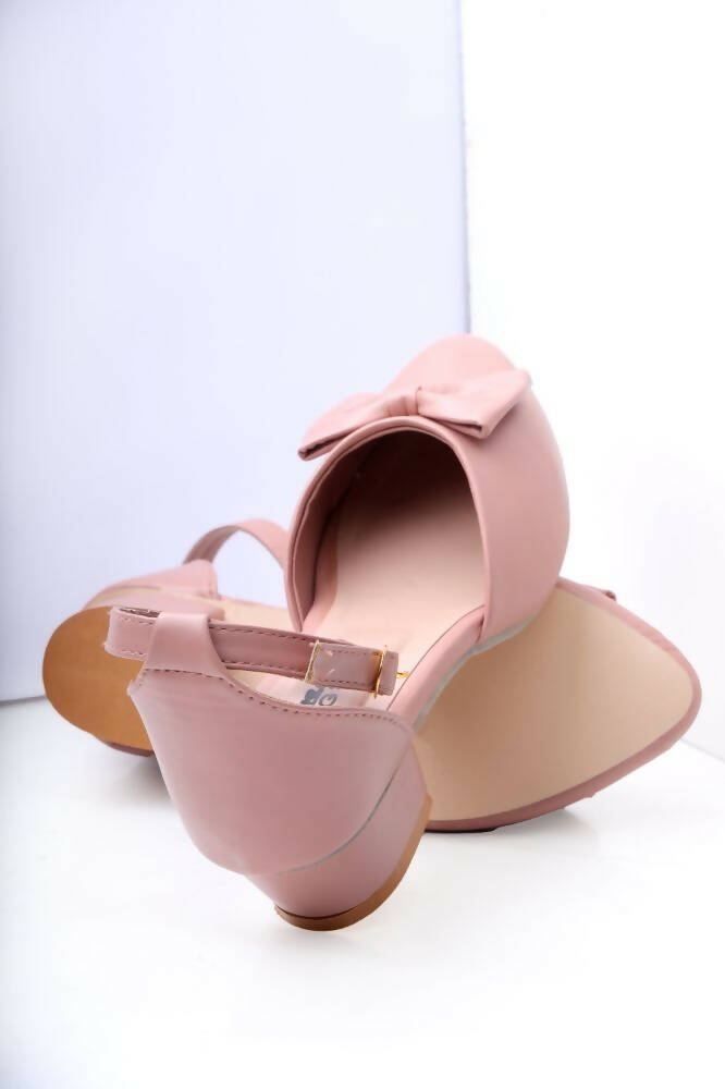 Tiny Bugs Girls Bow Embellished Ballerinas - Peach  Grab2Buy Tiny Bugs Grab2Buy