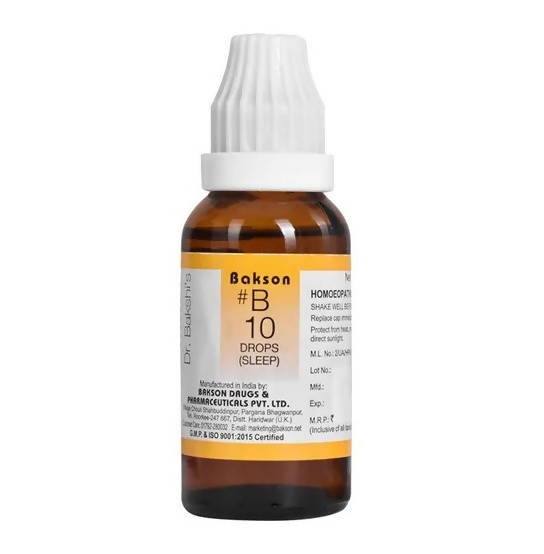 Bakson's Homeopathy B10 Drops (Sleep) 