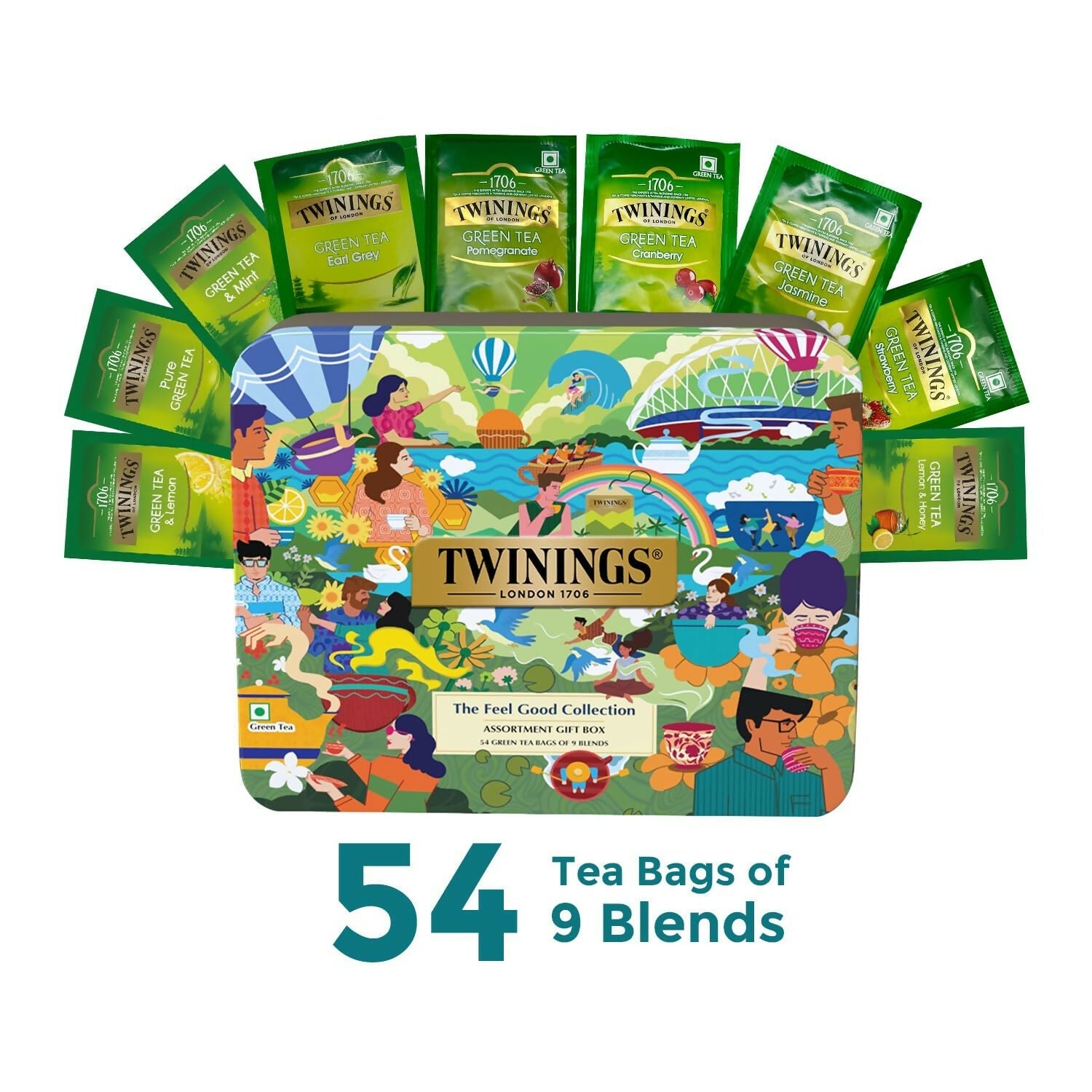 Twinings The Feel Good Collection Assortment Tea Gift Set 