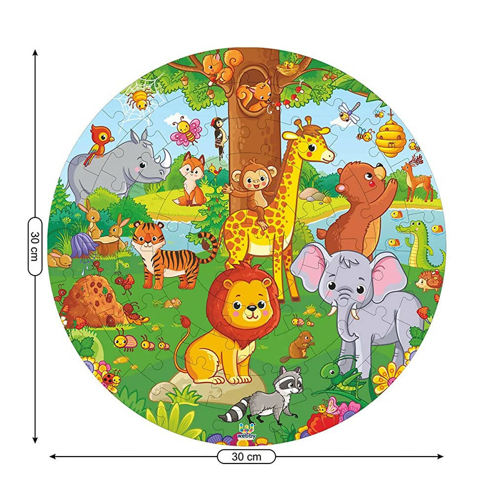 Webby Jungle Jigsaw Puzzle for Kids - 60 Pcs  Grab2Buy Webby Grab2Buy