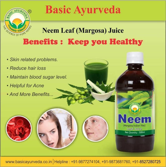 Basic Ayurveda Neem Leaf Margosa Juice Benefits