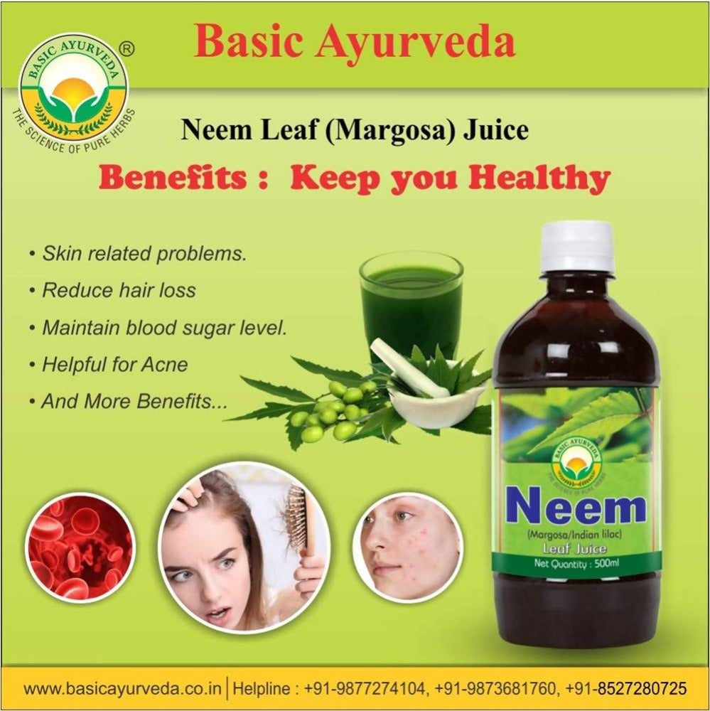Basic Ayurveda Neem Leaf Margosa Juice  Grab2Buy Basic Ayurveda Grab2Buy