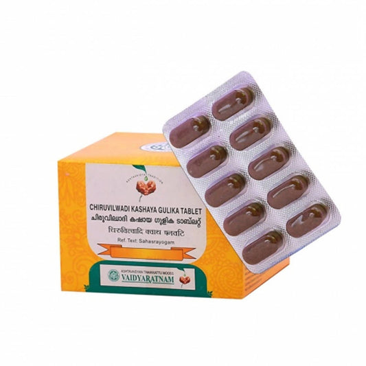 Vaidyaratnam Chiruvilwadi Kashaya Gulika Tablets 