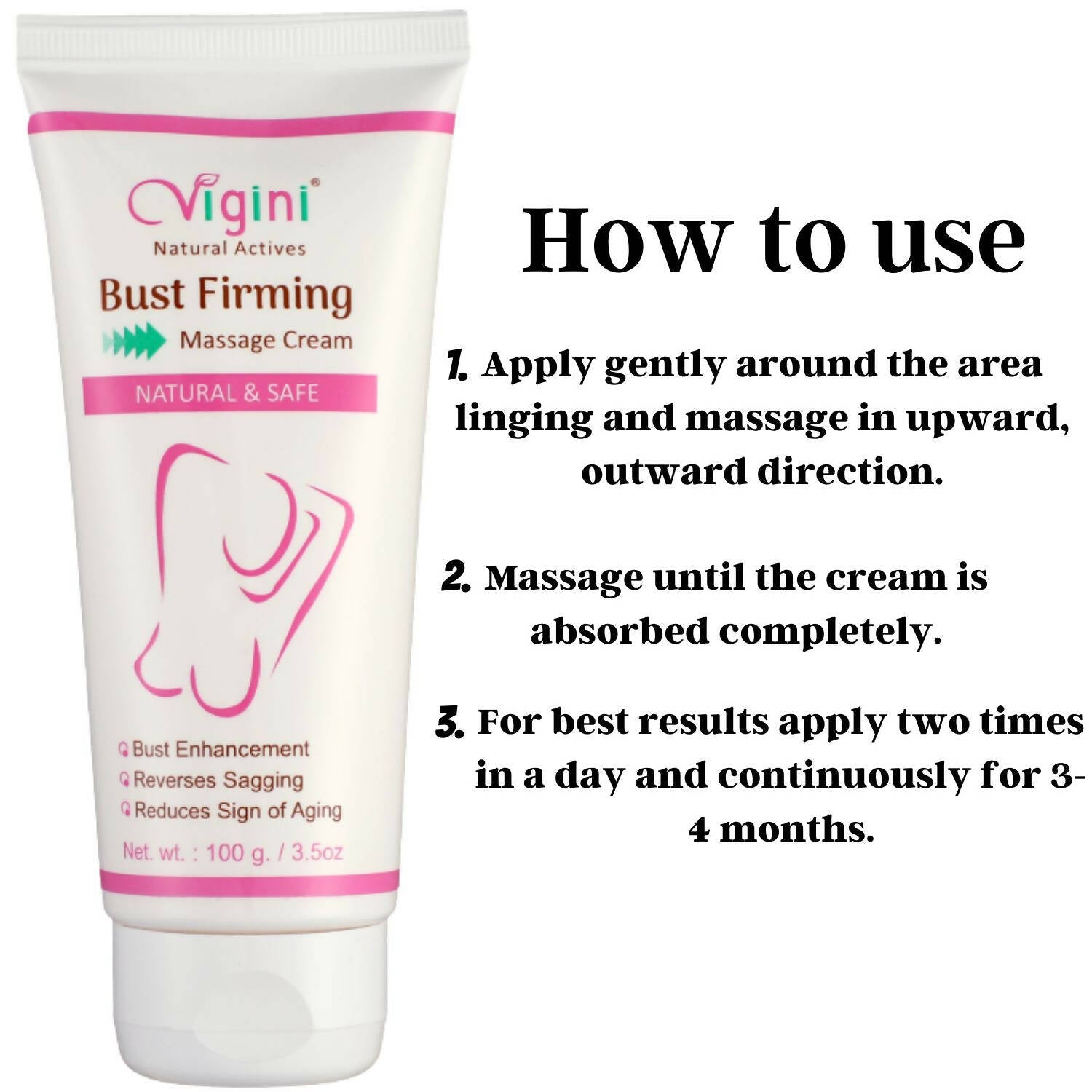 Vigini Natural Actives Breast Bust Body Shaping Toner Firming Tightening Growth Oil Cream  Grab2Buy Vigini Grab2Buy