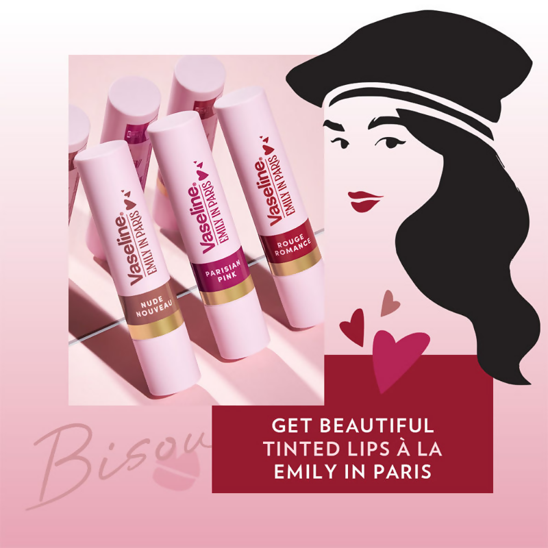Vaseline Emily In Paris Tinted Lip Balm Stick - Rouge Romance  Grab2Buy Vaseline Grab2Buy