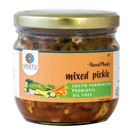 Dhatu Organics & Naturals Oil Free Mixed Veg Pickle - Grab2buy