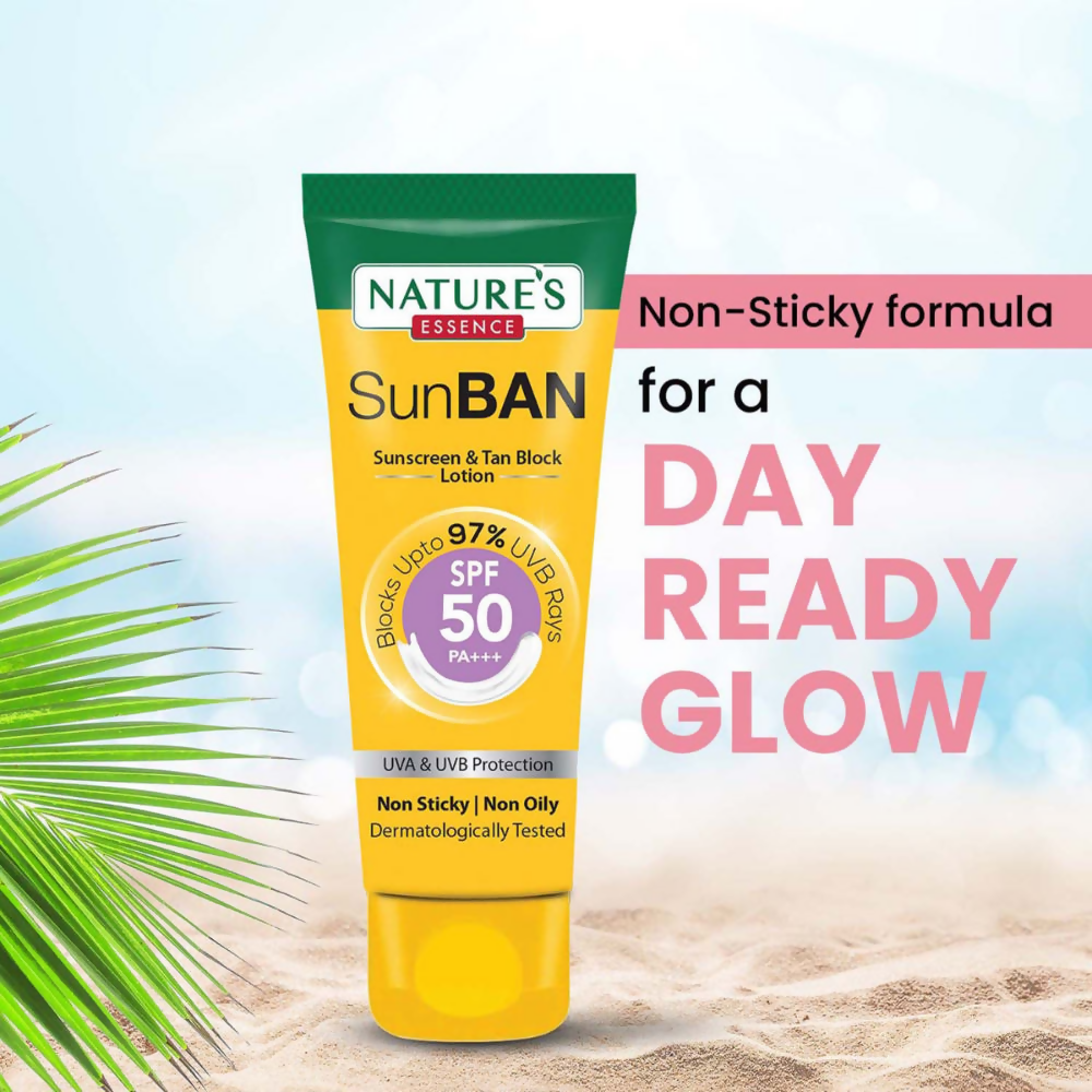 Nature's Essence Sunban Sunscreen & Tan Block Lotion SPF 50 