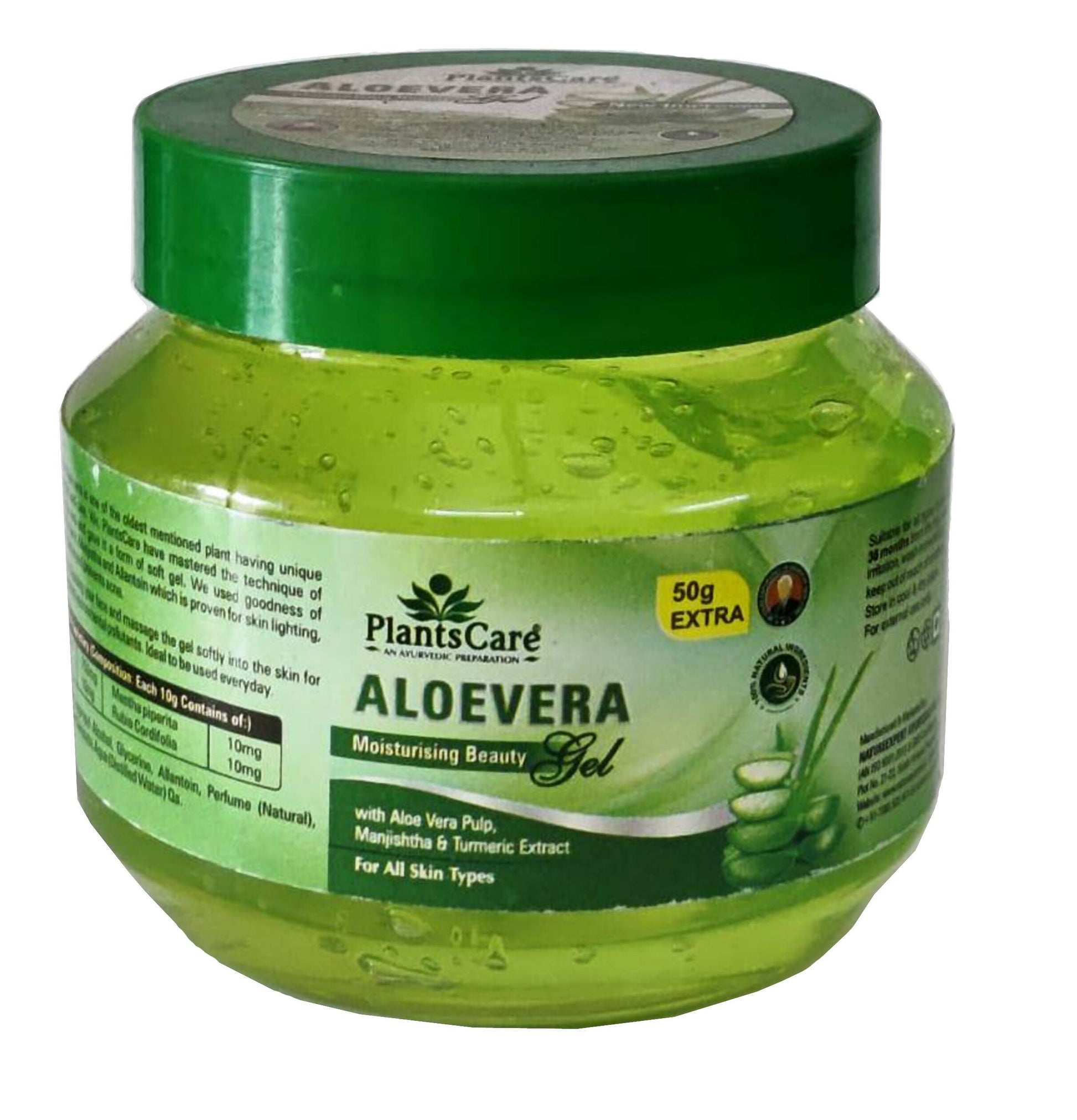 Plants Care Aloevera Moisturising Beauty Gel 