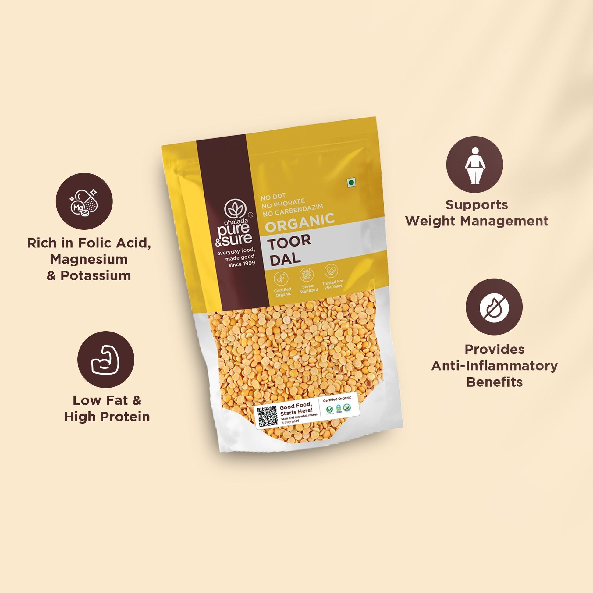 Pure & Sure Organic Toor Dal  Grab2Buy Pure & Sure Grab2Buy
