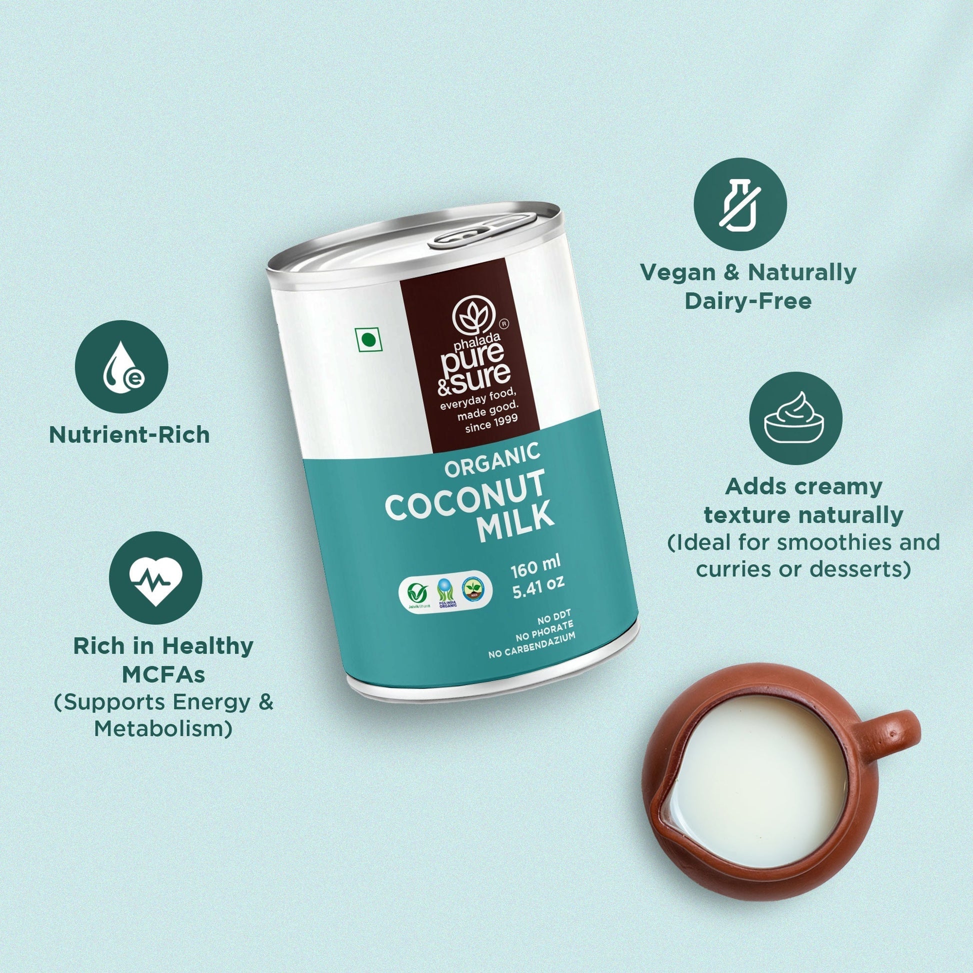 Pure & Sure Organic Coconut Milk  Grab2Buy Pure & Sure Grab2Buy
