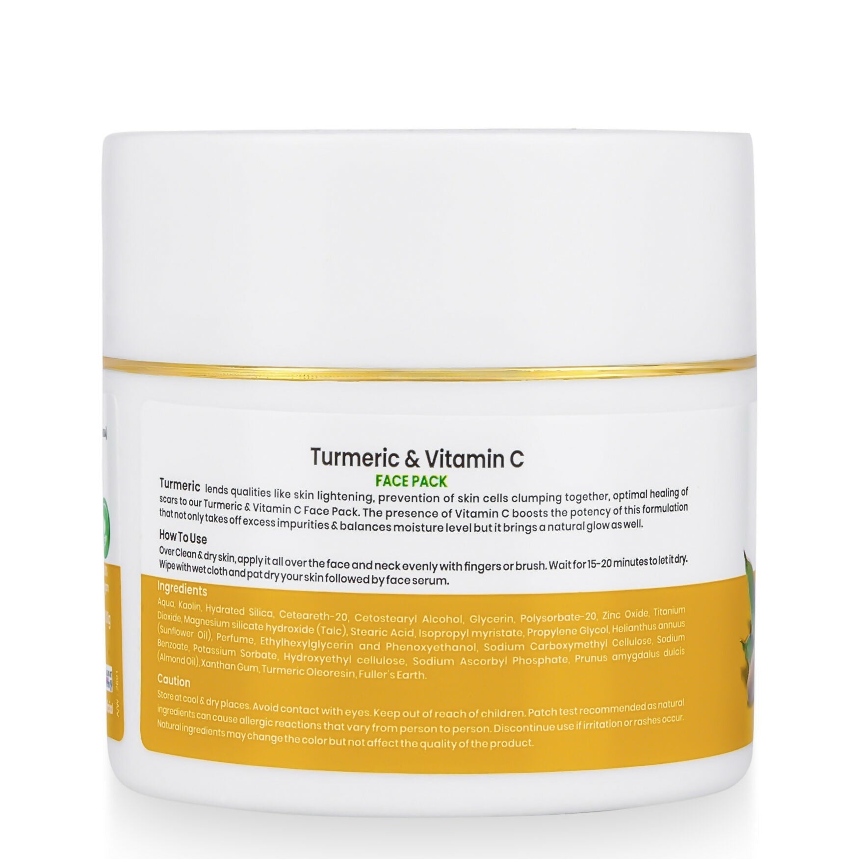 VI-JOHN Prakritik Vitamin C & Turmeric Face Pack Fades Dark Spots, 100% Natural Bio Actives | Swadesiicart