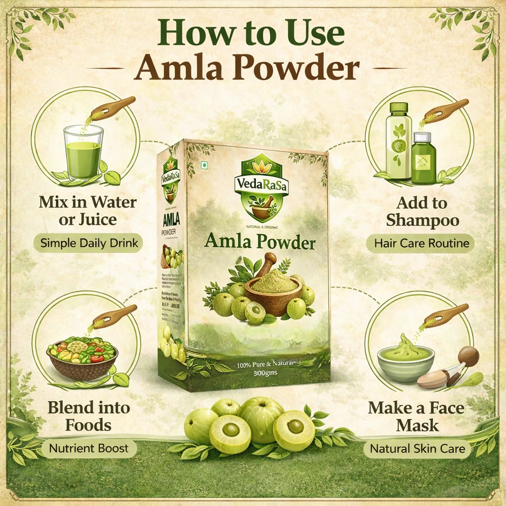 VedaRasa Amla Powder 100% Pure & Natural Indian Gooseberry Powder  Grab2Buy VedaRasa Grab2Buy