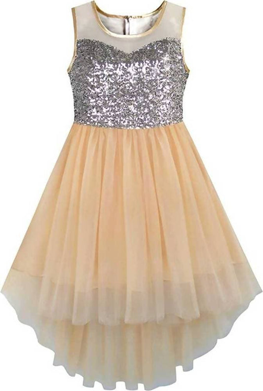Asmaani Baby Girl's Satin Midi Length Frock (AS-DRESS_22121) - Grab2buy