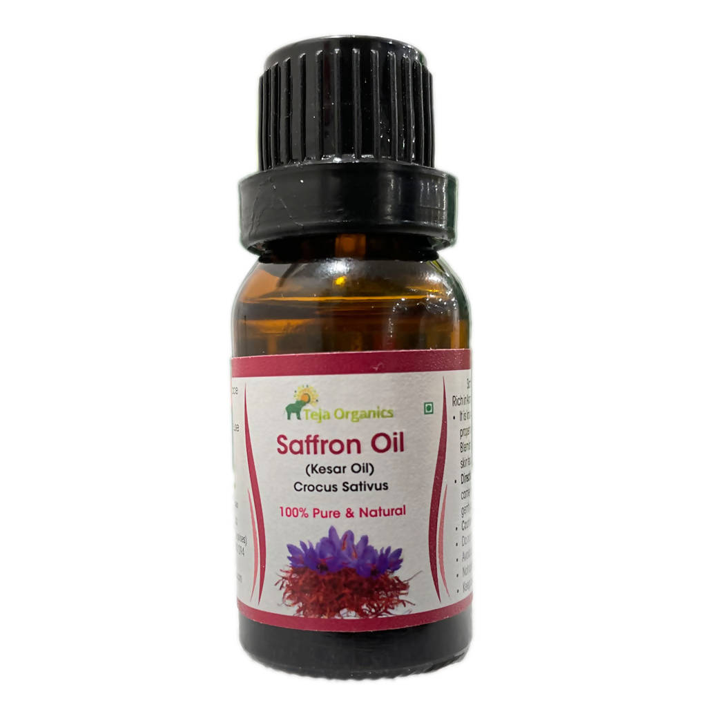 Teja Organics Saffron Oil  Grab2Buy Teja Organics Grab2Buy