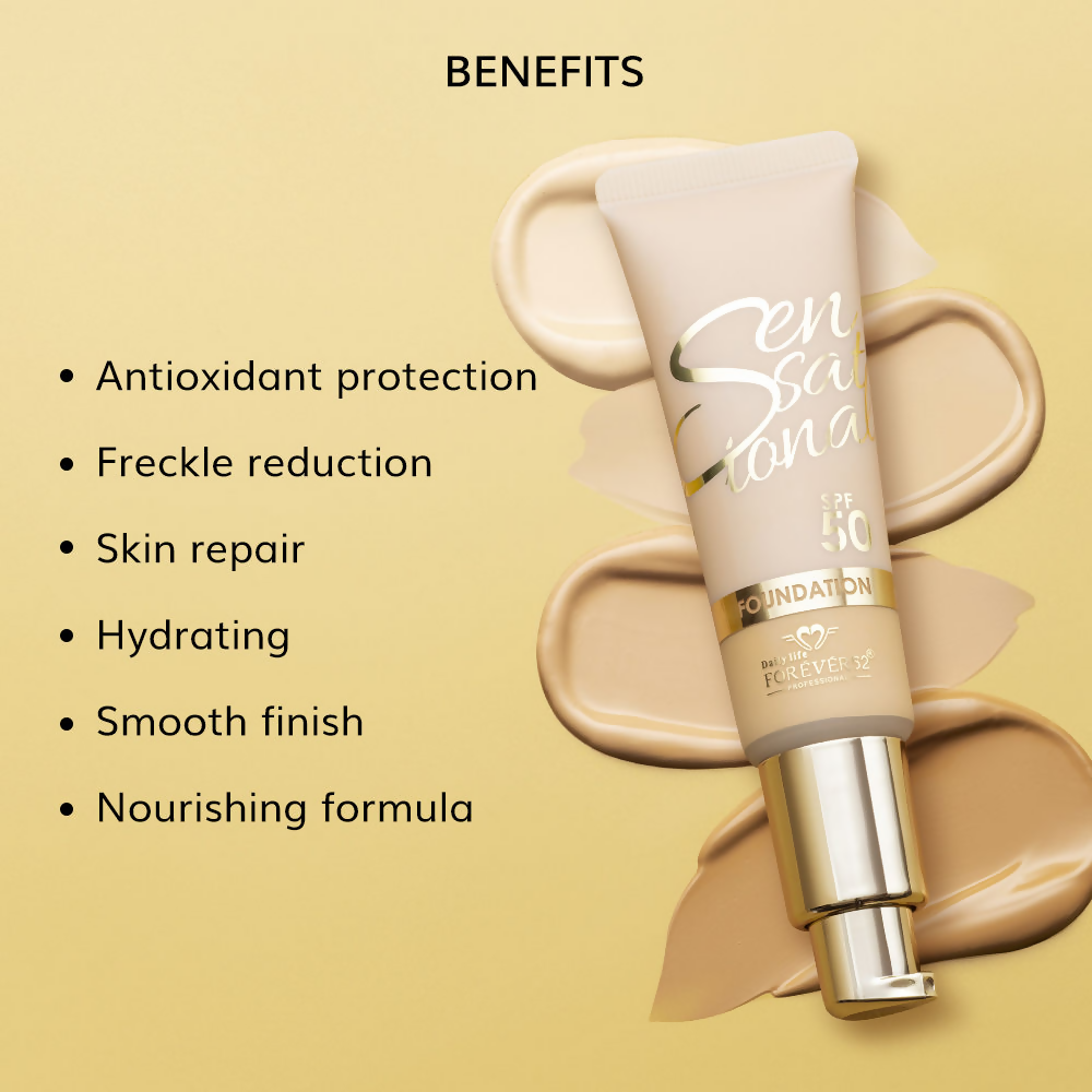 Daily Life Forever52 Sensational SPF 50+ Foundation - Mango 05 | Swadesiicart
