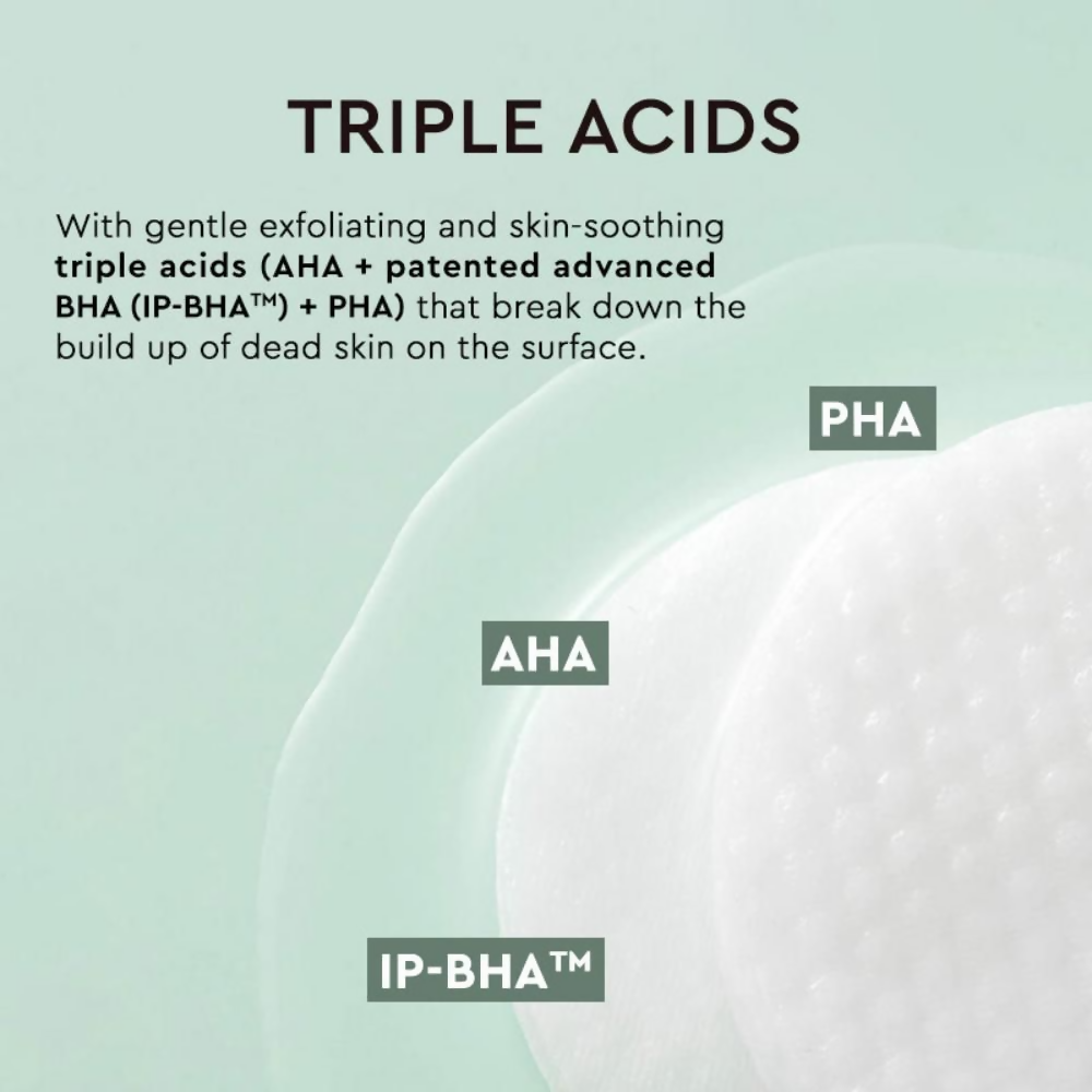 The Face Shop Tea Tree Toner Pads For Acne & Oily Skin With AHA, Ip BHA, PHA & Hyaluronic Acid  Grab2Buy The Face Shop Grab2Buy