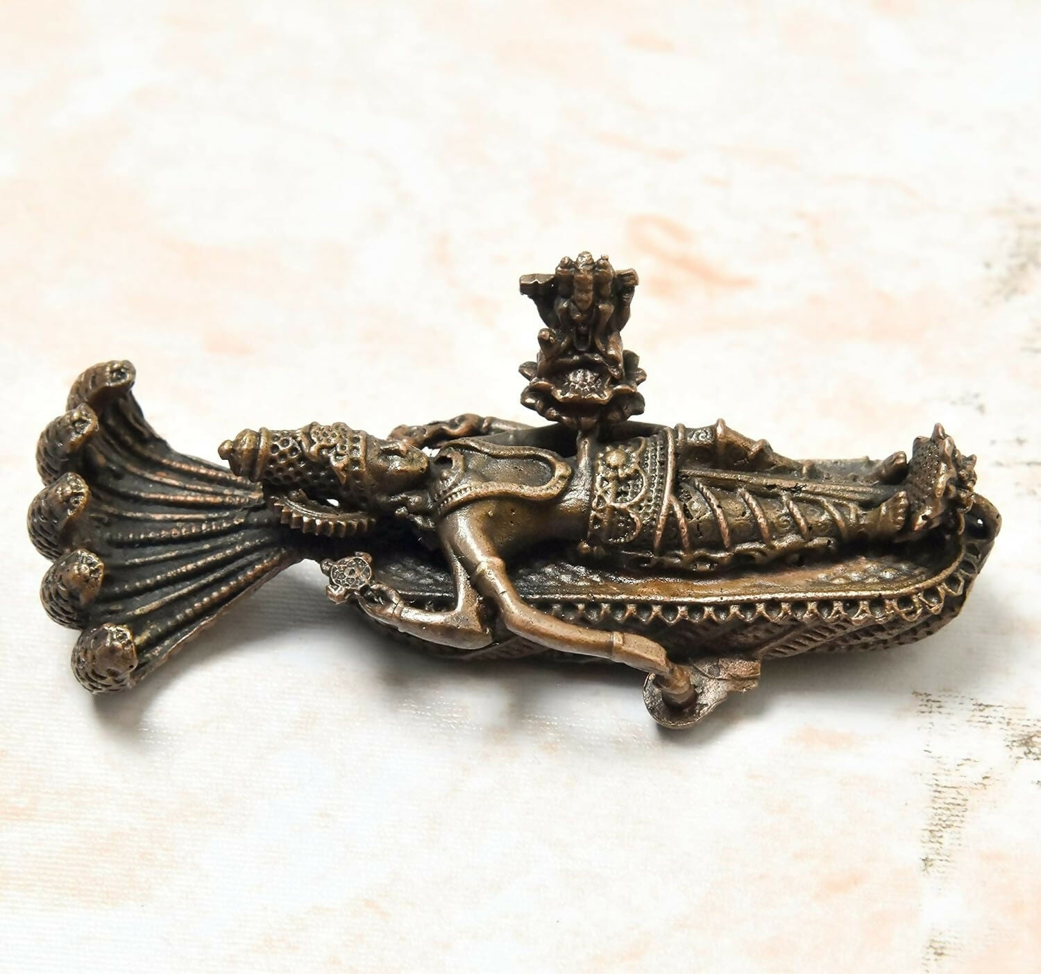 Copper Idols India - By Bhimonee Decor Handmade Ranganatha Swamy Idol - Grab2buy