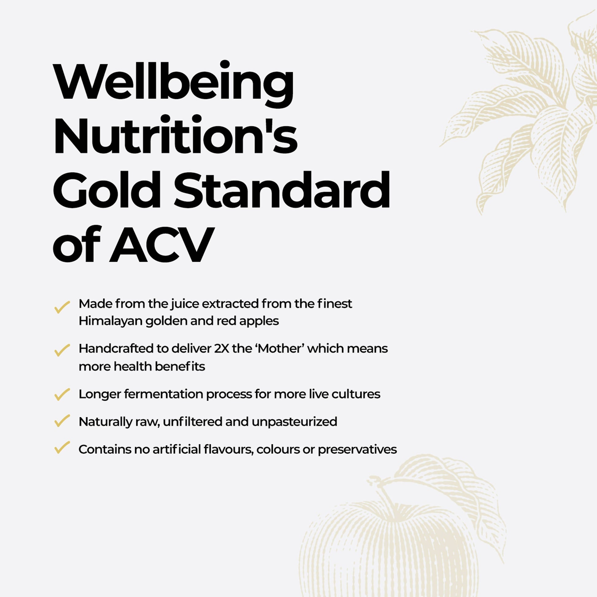 Wellbeing Nutrition Organic Apple Cider Vinegar-Unflavored 
