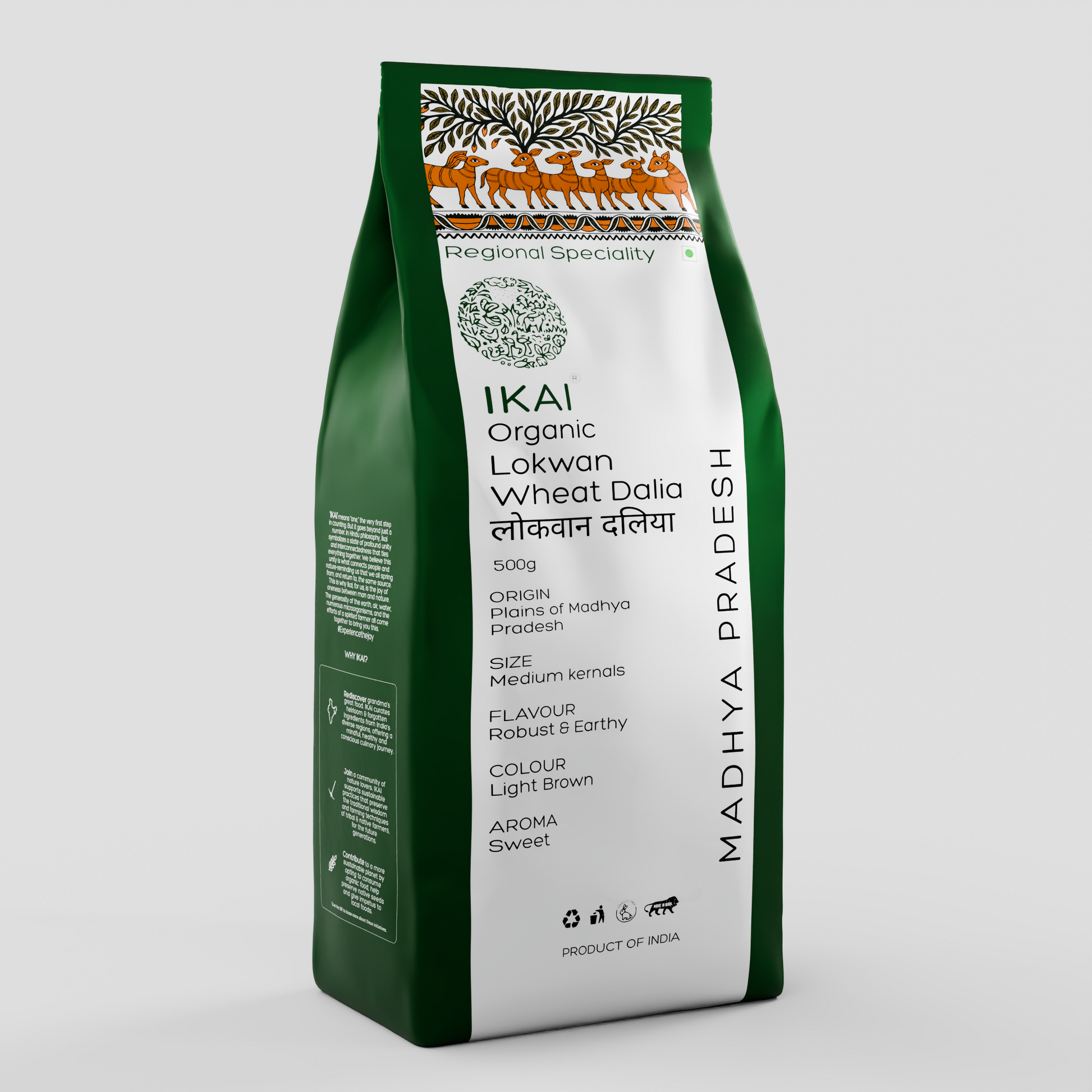 1 - Organic Lokwan Wheat Dalia-500 gm