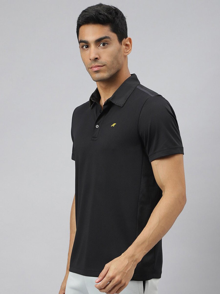 Alcis Men Train-Tech Anti-Static Slim-Fit Training Polo T-Shirt 