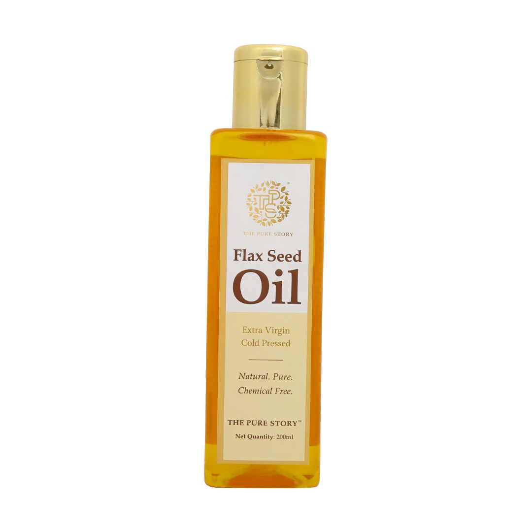 The Pure Story Natural Cold Pressed Flax Seed Oil for Hair & Skin  Grab2Buy The Pure Story Grab2Buy