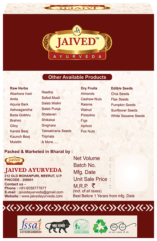 Jaived Ayurveda Salab Punja