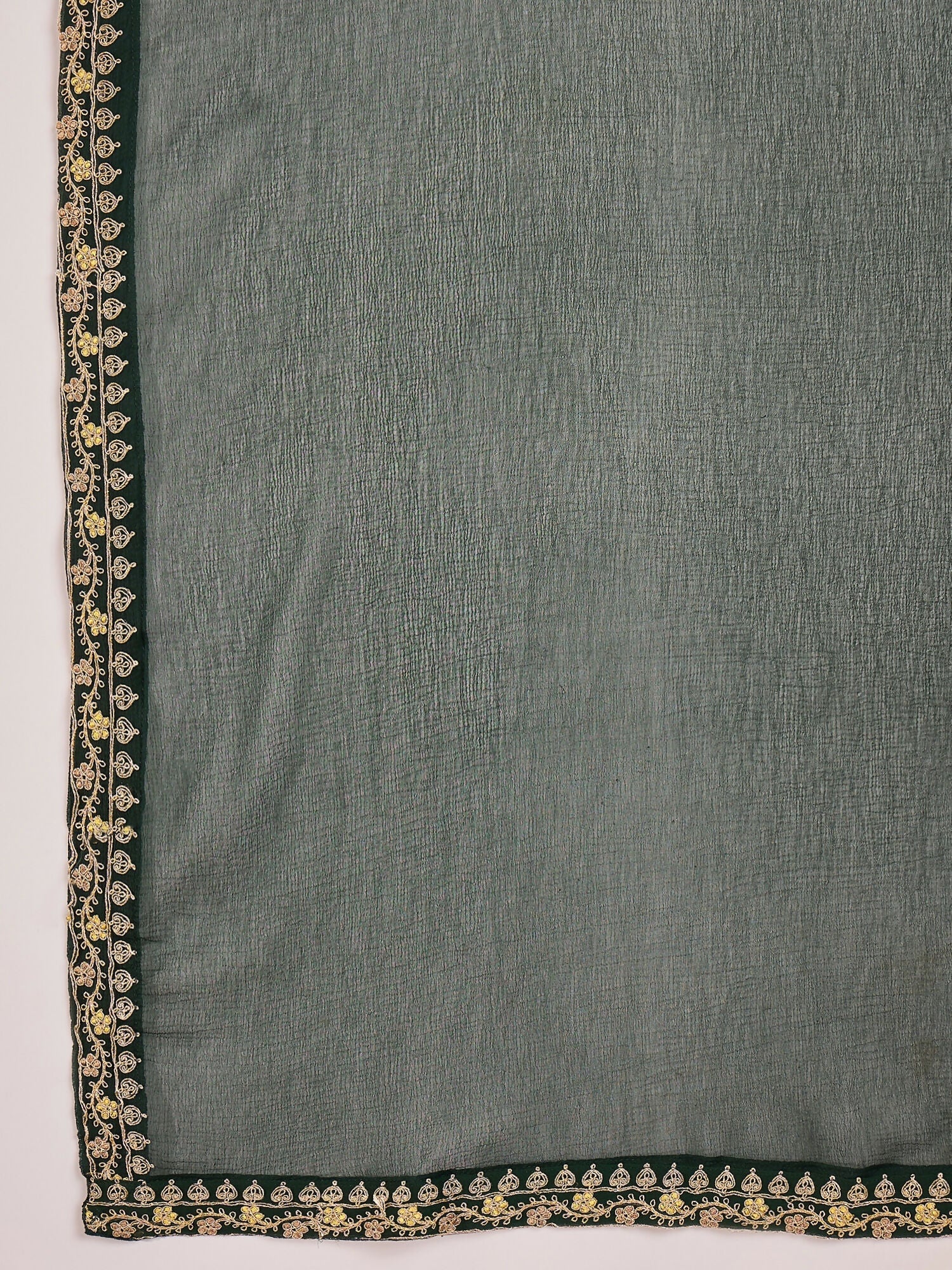 Joban Fashion Embroidery Mustard Vichitra Silk Kurta Set