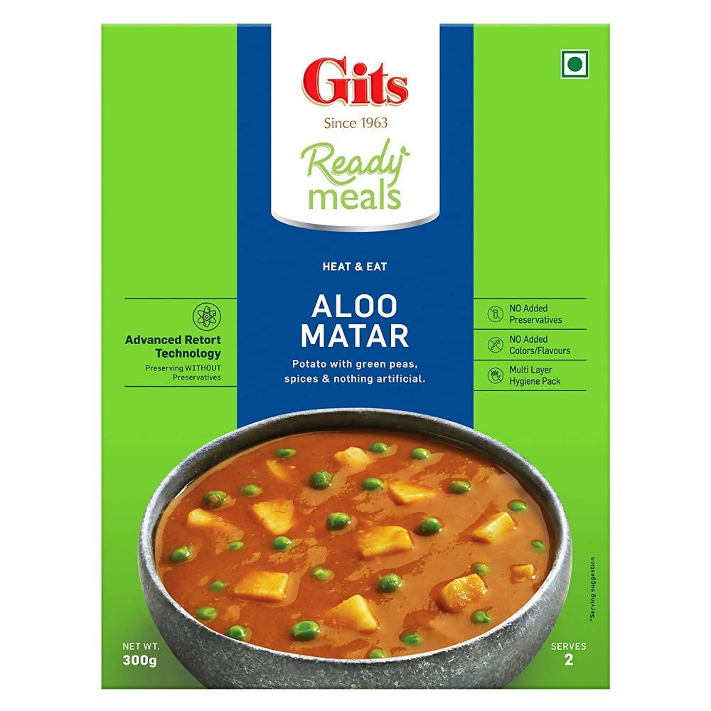 Gits Ready Meals Heat & Eat Aloo Matar - Grab2buy
