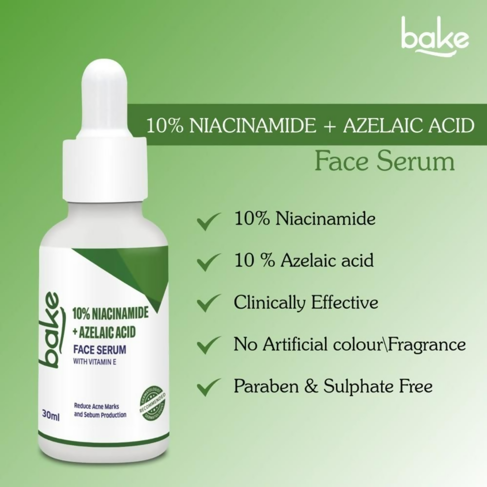 Bake 10% Niacinamide & Azelaic Acid Face Serum With Vitamin E  Grab2Buy Bake Grab2Buy